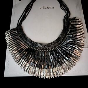 Vintage Stella & Dot LIMITED EDITION Silver Pegasus Necklace